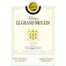 Chateau Le Grand Moulin Cotes De Bordeaux Blaye