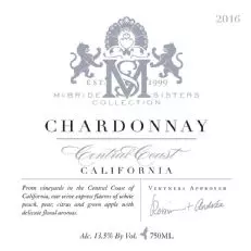 Surorile McBride Coasta Centrală Chardonnay