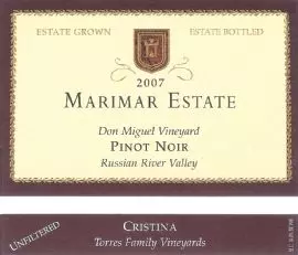 Marimar Estate Podgoria Don Miguel Cristina Pinot Noir