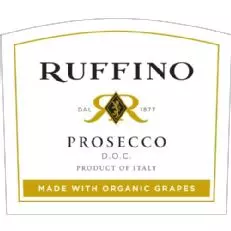 Ruffino Prosecco făcut cu struguri organici