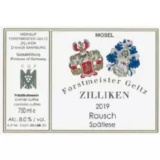 Zilliken Rausch Riesling Spatlese