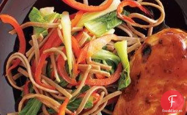 Pui Dulce Și Picant Cu Salată Soba