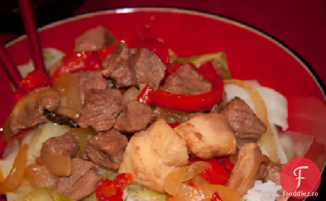 Teriyaki Carne de vită și ciuperci