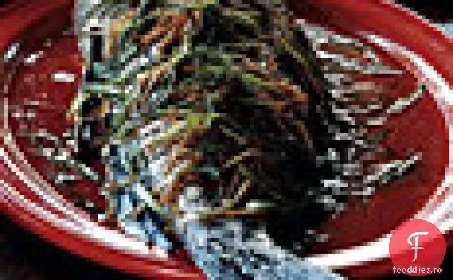 Bas negru întreg cu ghimbir și Scallions