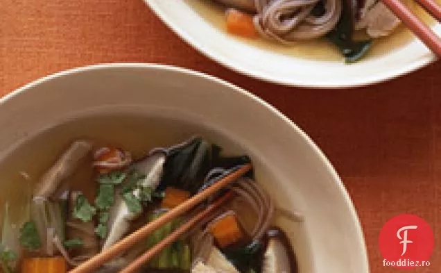 Supă De Tăiței Soba De Pui Cu Lămâie