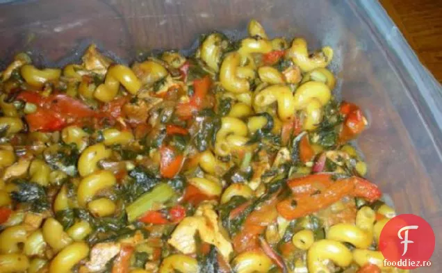 Fusilli de pui și brânză elvețiană