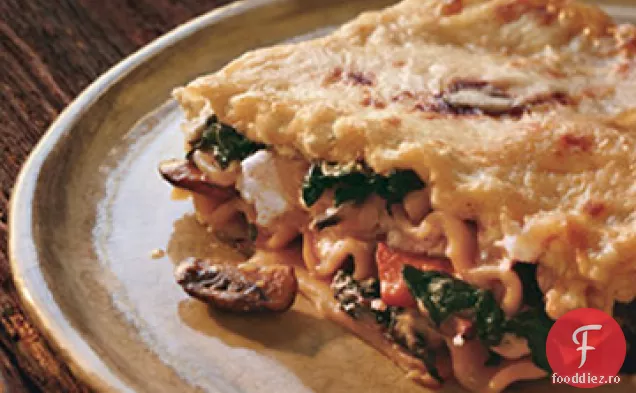 Lasagna Elvețiană cu Ricotta și ciuperci
