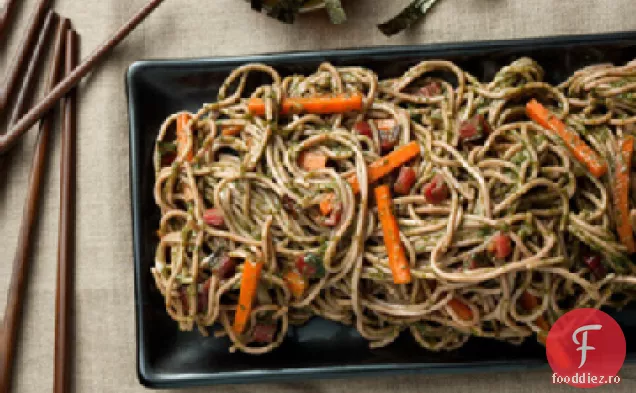 Tăiței Soba cu smog elvețian-Miso Pesto