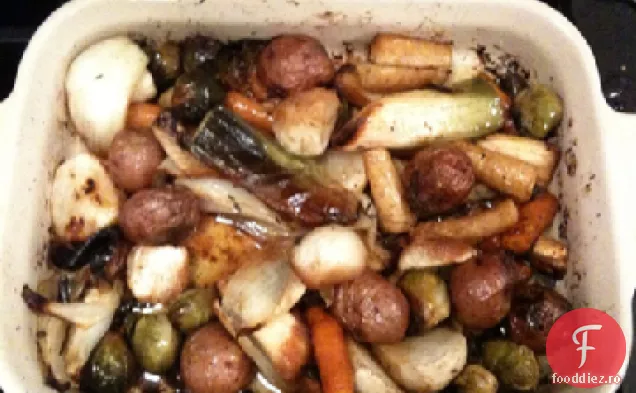 Arțar Și Legume Rădăcinoase Prăjite Balsamice