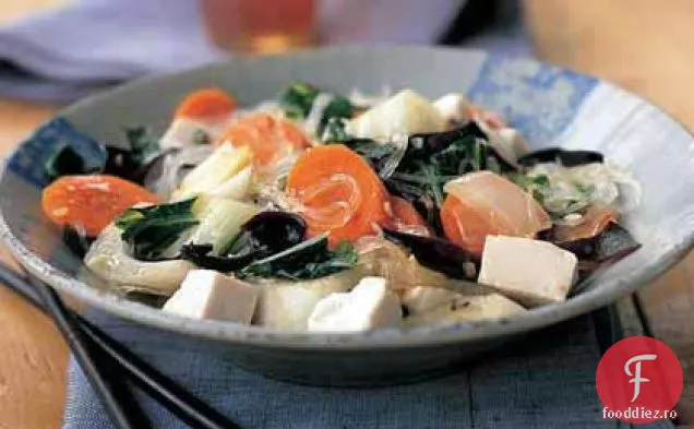 Tăiței asiatici, Tofu și legume