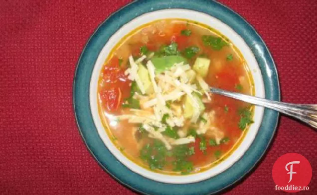 Supă De Pui Tortilla Mexicană