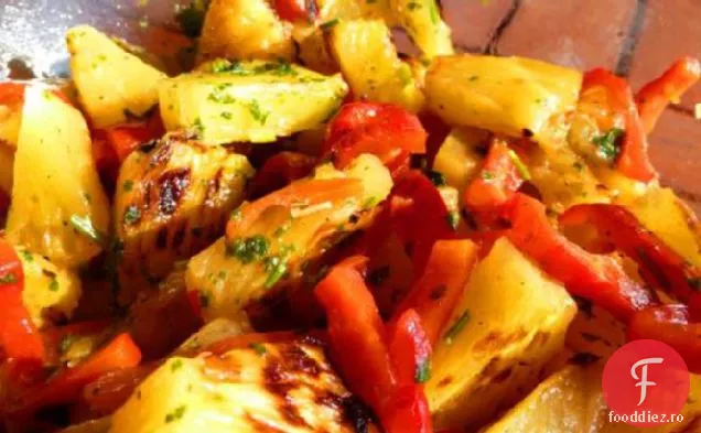 Salsa de ananas și Avocado la grătar