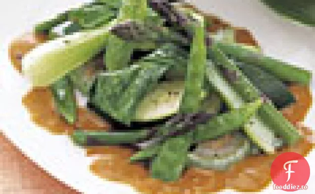 Legume sotate cu sos Chile-Tamarind
