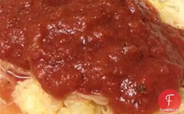 Sos roșu de iarnă peste dovlecei Spaghetti