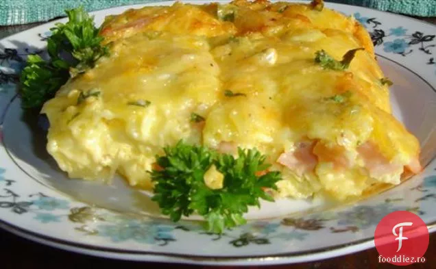 Paella italiană de cârnați și ardei gras