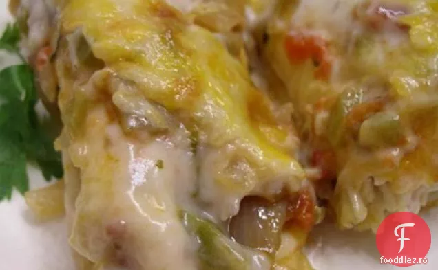 Fred ' s Green Chile și Enchiladas de pui