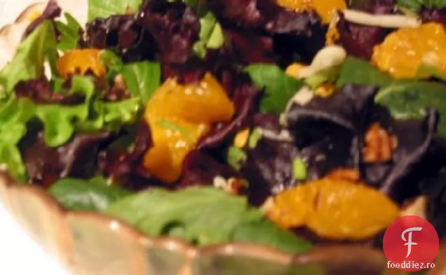 Salată De Portocale Mandarine Cu Pansament De Fermă