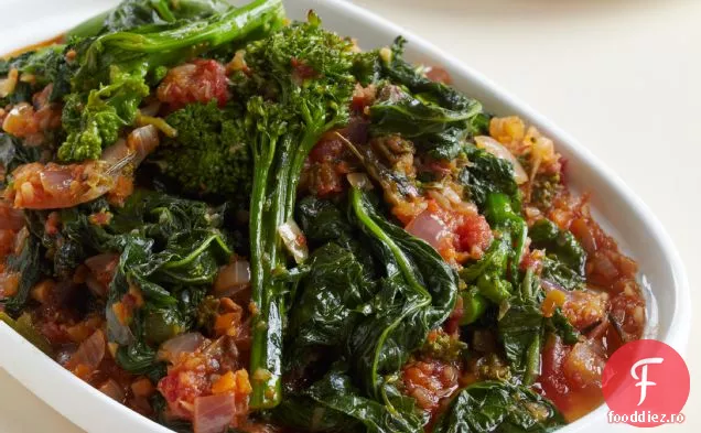 Broccoli fiert Rabe cu sos picant de roșii