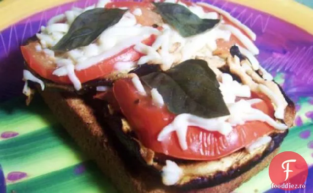 Sandvișuri Cu Vinete La Grătar Cu Față Deschisă