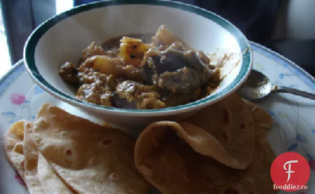 Curry de pui și vinete thailandeze (vinete) 