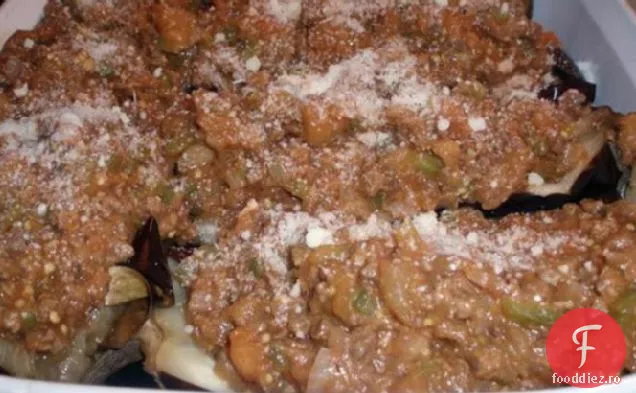 Vinete Prăjite Umplute Italiene Vegetariene
