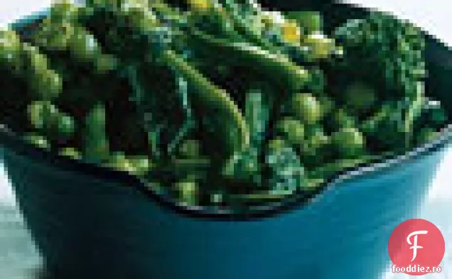 Broccoli sotate Rabe și mazăre.