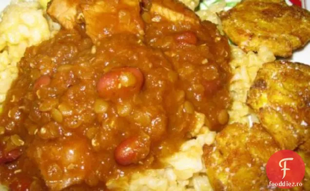 Chili De Fasole Roșie Din Caraibe Cu Carne De Porc