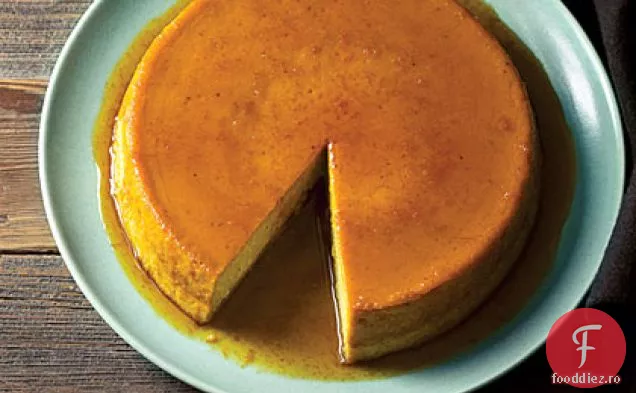 Flan De Dovleac Portocaliu Caramelizat