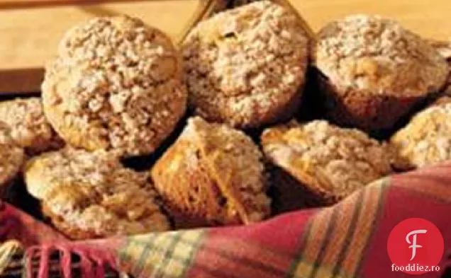 Briose de dovleac-mere cu Topping de Streusel