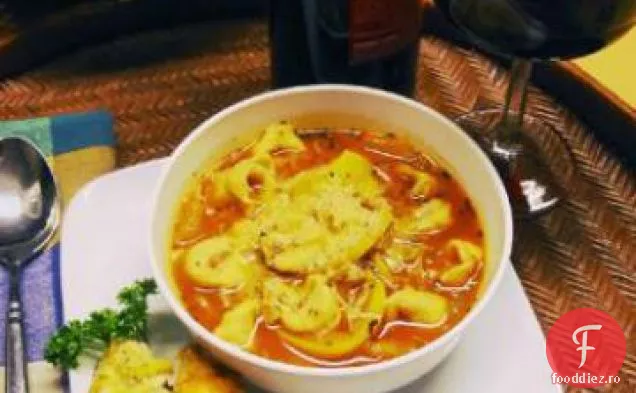 Supă Sănătoasă De Roșii-Tortellini