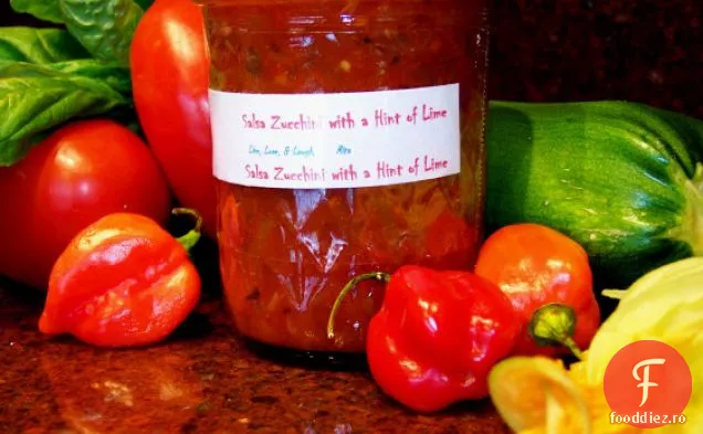Salsa cu dovlecei cu un indiciu de var