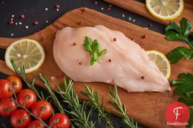 Piept de pui cu Pappardelle de dovlecei