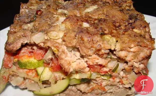 Curcan și pâine de legume