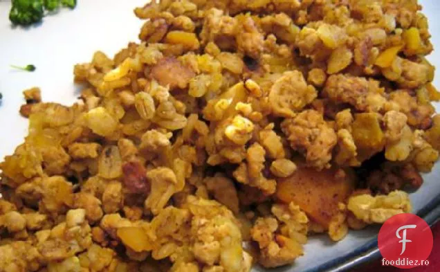 Vas De Orz De Curcan Ușor Curry (Aragaz De Orez)