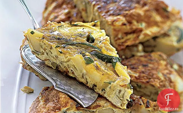 Frittata de dovlecei și cartofi