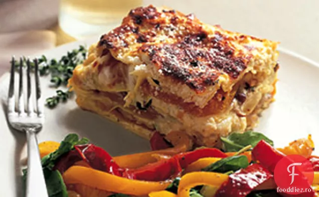 Lasagna de dovlecei și ciuperci