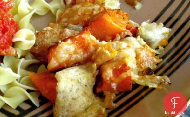 Panade de dovlecei și brânză de nucă