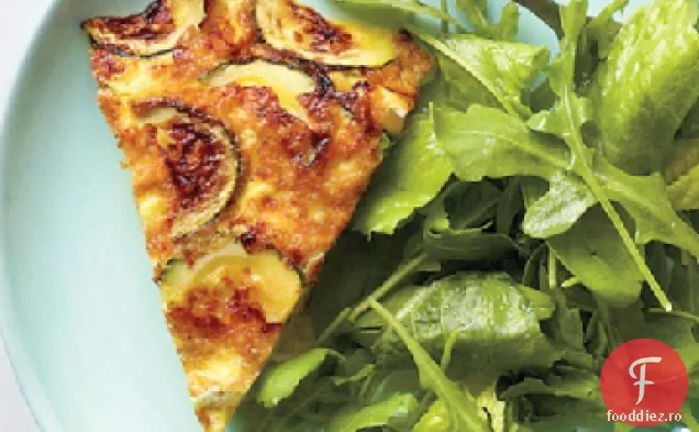 Șuncă, dovlecei și Frittata Gruyere