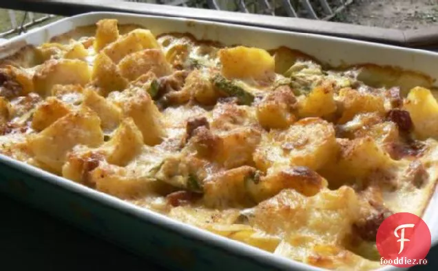 Gratin de cartofi și dovlecei