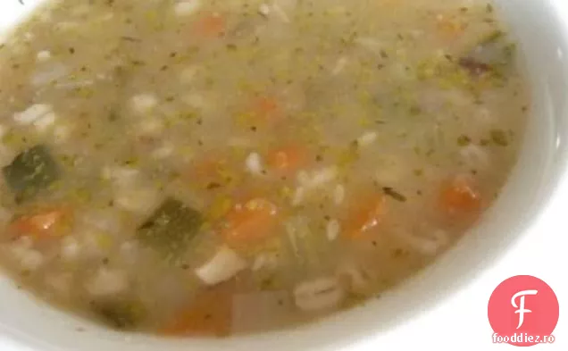 Orez Brun Și Supă De Legume