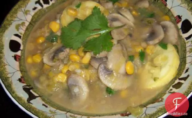 Supă de Chili, pui și porumb (miez Ww)