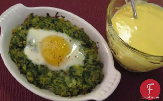 Ouă coapte în dovlecei (Epicura vegetariană)