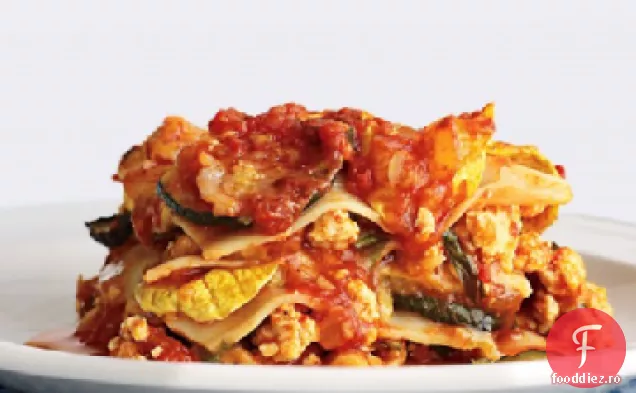 Lasagna ușoară de pui și dovlecei