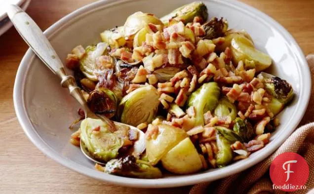 Varză de Bruxelles prăjită cu Pancetta
