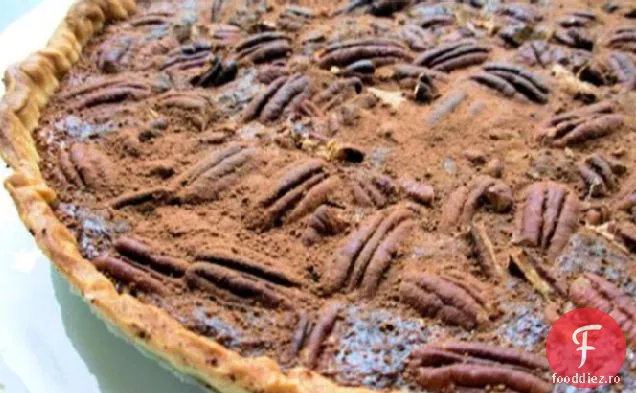 Plăcintă Cu Ciocolată-Fulgi De Ovăz-Pecan