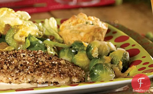 Varză de Bruxelles cu glazură de marmeladă