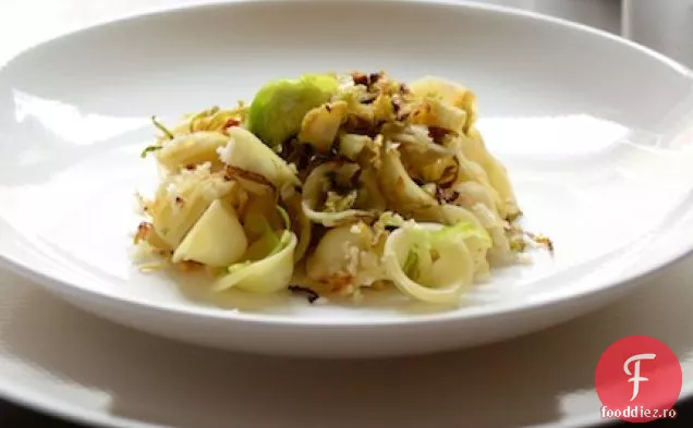 Paste Orecchiette Cu Varză De Bruxelles Prăjită Crocantă