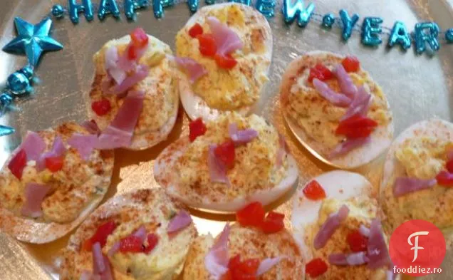 Ouă Pimento Și Prosciutto (Foarte Elegant Și Ușor Appy)