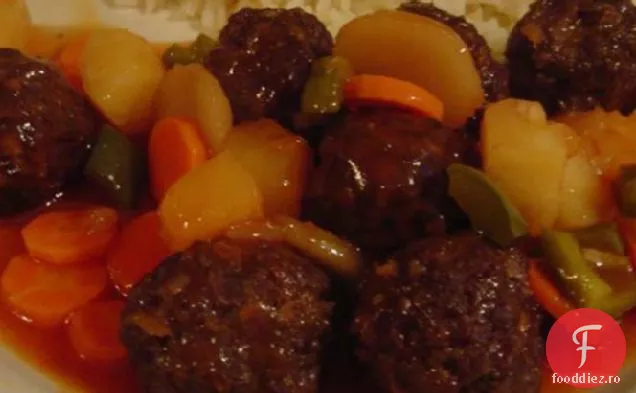 Chiftele dulci și acre (chiftele orientale dulci și acre)
