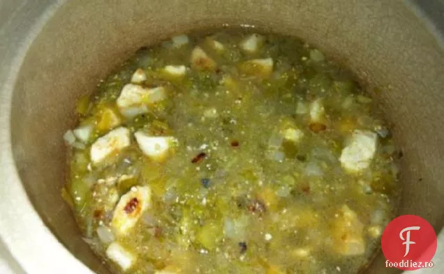 Chili Alb Crock Pot (Cu Tomatillo)
